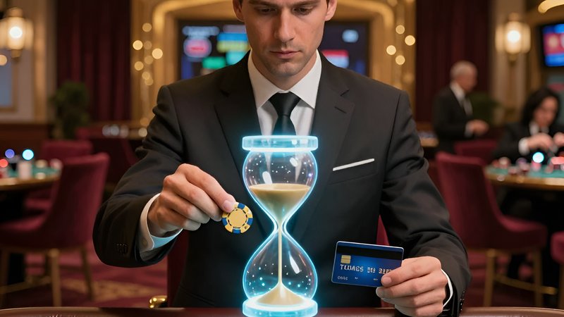Chuyên gia điều phối thời gian giao dịch tại các casino quốc tế qua đồng hồ cát holographic
